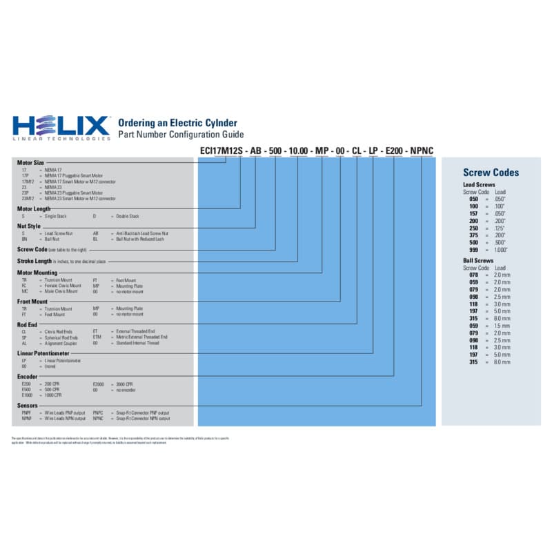 Configure Electric Cylinders