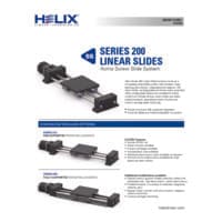 200 Series Linear Stages - Acme Screw Slide System