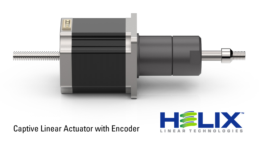 Captive Linear Actuator With Encoder Helix Linear